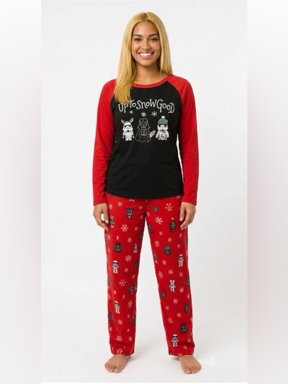 Munki Munki Star Wars Holiday Christmas PJ Set 2pc Long Sleeve Size Medium